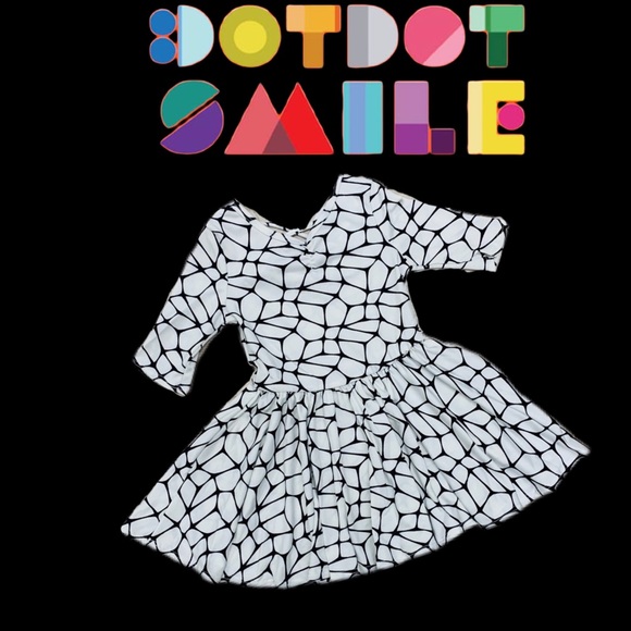 Dot Dot Smile White & Black Deco Ballerina Dress - Picture 8 of 8